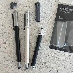 Bamboo Stylus Pens in Black and White